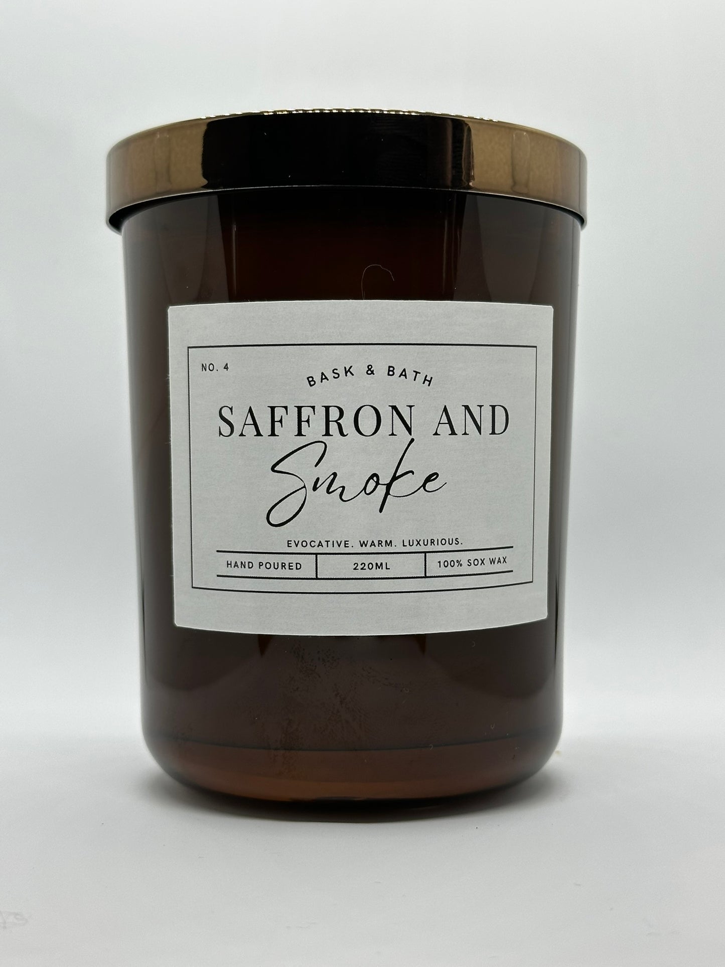 Scented candle - Saffron & Smoke