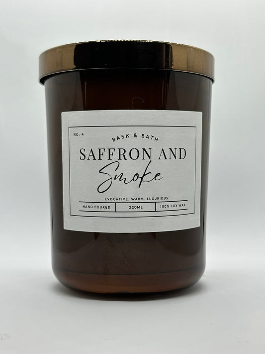 Scented candle - Saffron & Smoke